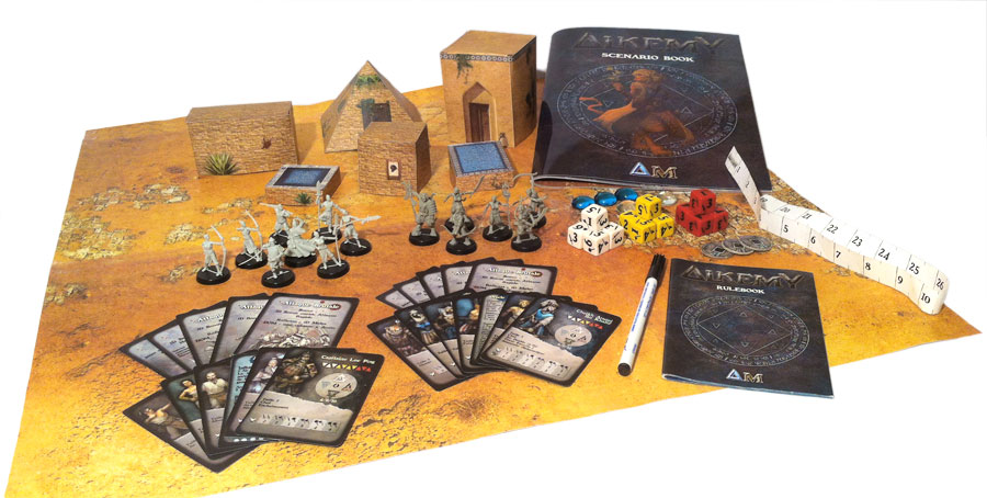 Starter box for Alkemy, miniatures game