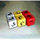 Pack of 6 engraved dices