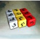 Pack of 9 engraved dices