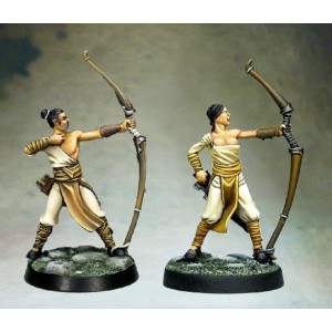 Two militia Archers (pack 1) (plastic)