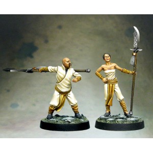 Two militia lancers (pack 2) (plastic)